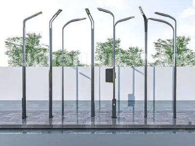 Street Light 3D Models Premium SketchUp Pack Low-poly 3D model