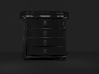 Classic Vintage Cabinet Table 3D model