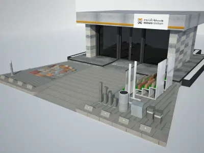 Stand showroom product 3D model