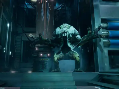 Monster game ready character Low-poly 3D model