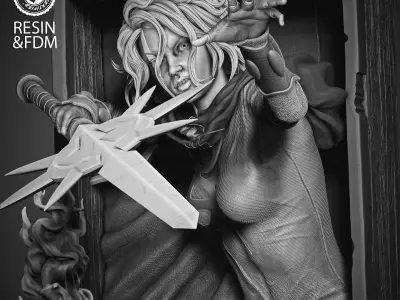 Wicked Marvel Quasar Poster Bust 3D 3D print model