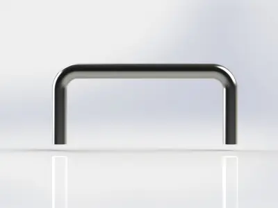 Simple Cabinet Door Pull Handle 3D model