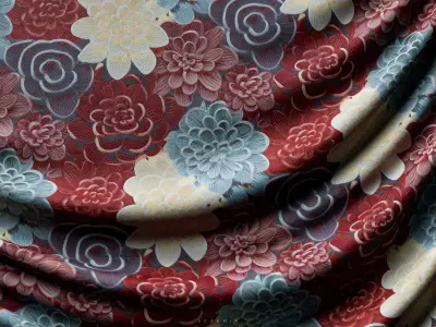 Flowers Fabric - Cloth Texture - Material Pack - SBSAR  Texture