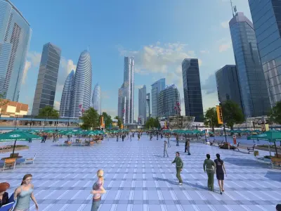 Business Plaza 3D model