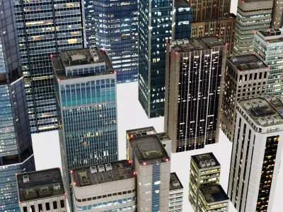 Skyscraper Series Low-poly 3D model