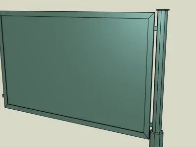 Chain Link Fence Low-poly 3D model