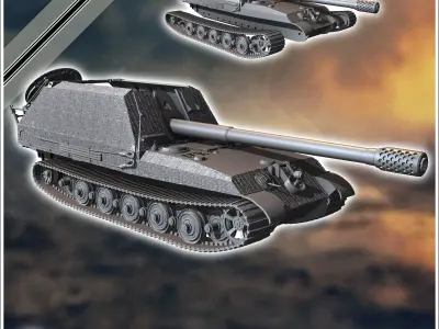 Waffentrager Grille 17 170mm - Germany Eastern Western Front Nor 3D print model