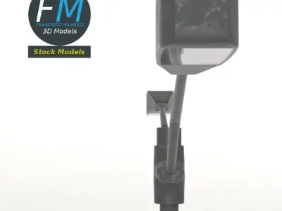 Double street light 3D model