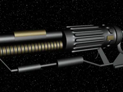 sci-fi weapon 3D model