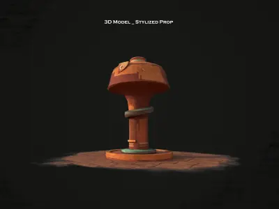 3D stylized prop pump 3D model