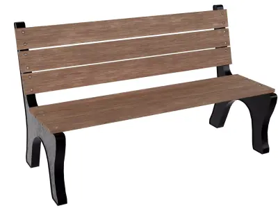 Park Bench 05 Low-poly 3D model