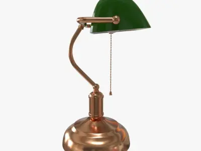 Bankers Lamp 3D model