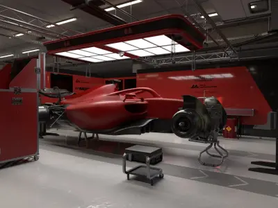  F1 TEAM TEST DAY SCENE 