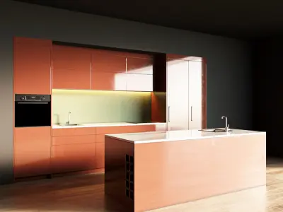 89-Kitchen5 glossy 8 3D model