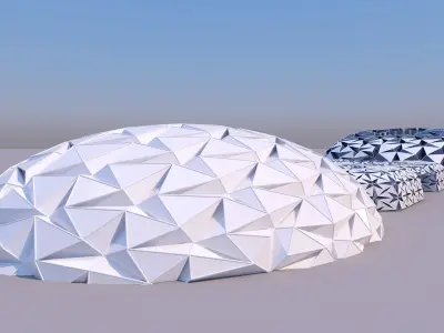 0157 - Folded Building 3D model