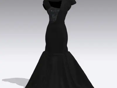 adele dress  3D model