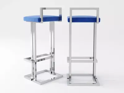 Vintage Bar Stool 3D model