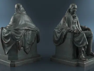  Franklin Monument Oxidized Bronze 