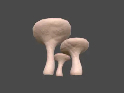 Fantasy Mushroom J11 Realistic - Scene Backdrop Design Low-poly 3D model