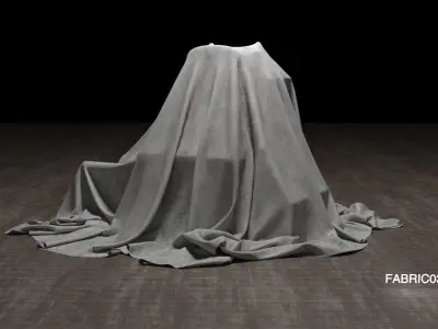 Fabric cover 3D model