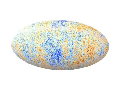 Cosmic Background Radiation v1 003 Low-poly 3D model