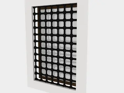 Pavilion Window 5 Low-poly 3D model