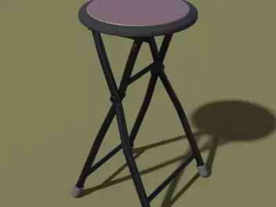 Folding Portable Stool Free 3D model