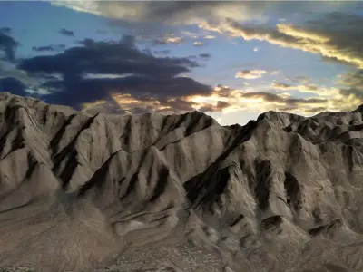 Superstition Mountains 3D model