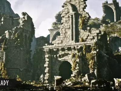 Modular Castle - Dungeon Low-poly 3D model