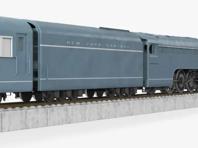  NYC Mercury Train with Railroad 