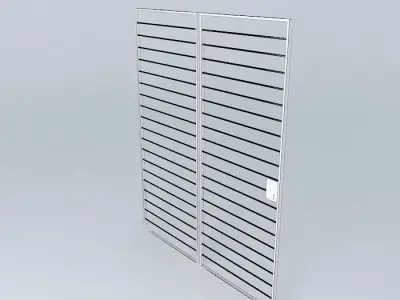 New white gate Free 3D model