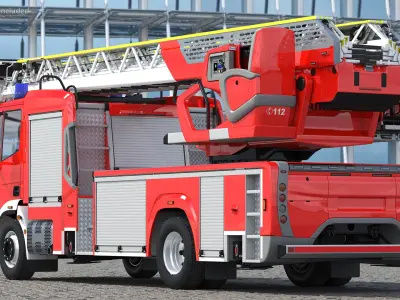  Firefighting Truck with Ladder 