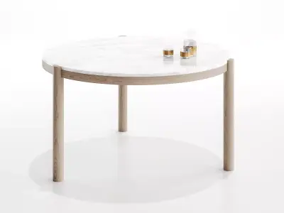 Gustav Round Dining Table 3D model