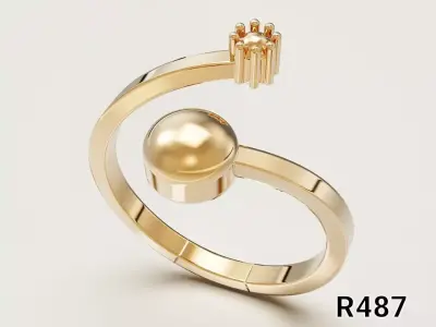 Orb Open Ring 3D print model