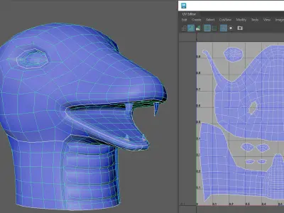 Snake head  3D model
