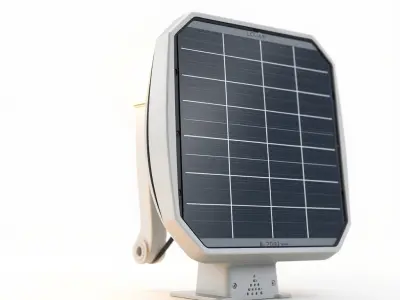 Eco-friendly Solar Lamp with Wireless Energy Storage model pack Low-poly 3D model