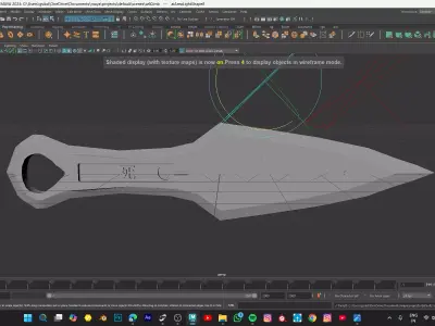 KNIFE MODEL Low-poly 3D model