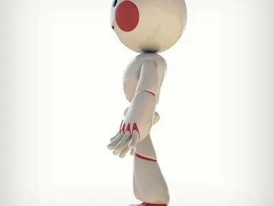 Cartoon Robot Character 3D model