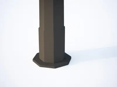 Old-time street lamp 3D model