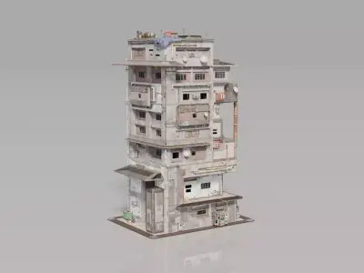 Neighborhood tower Building 3D model