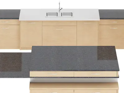 Kitchen Furniture Set 15 3D model