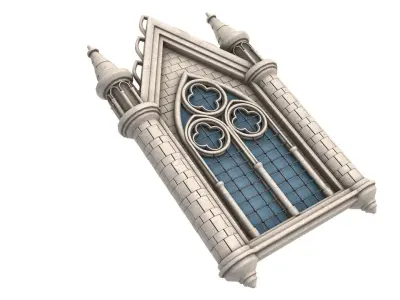 Gothic Window 3D model