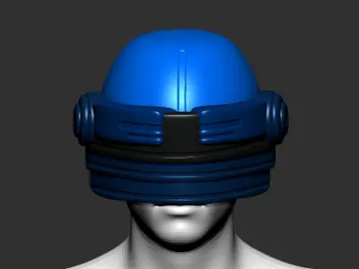 helmet high poly sculpt 3d printable 3D model