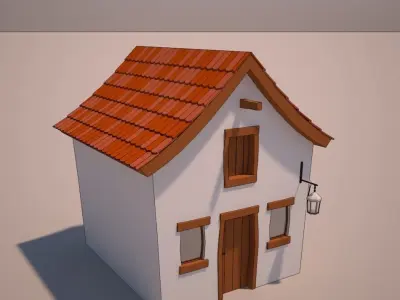 Cartoon house 11 3D model get