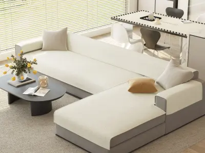 Modern residential indoorThe sitting room 3D model