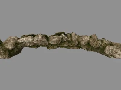 old bridge Low-poly 3D model