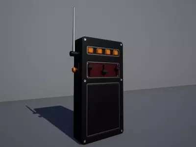 Walkie talkie SCI-FI 1 3D model
