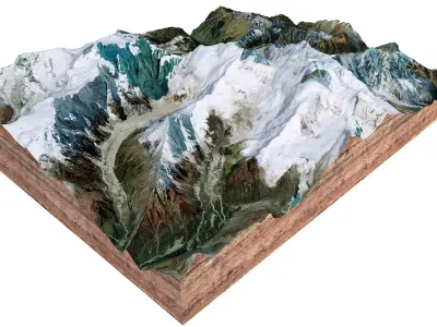 Ngadi Chuli Mountain Nepal 3D model