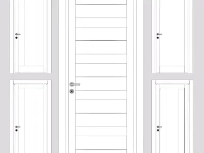 Ital doors Light Oak 1 3D model