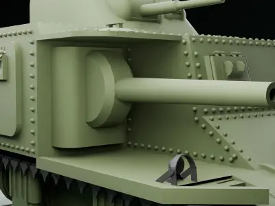 Best Detailed M3 Lee Tank 3D model